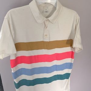 Crewcuts style J0296 boys striped jersey knit polo sz14